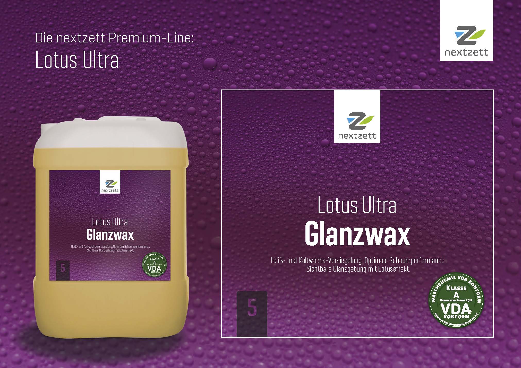 Nextzett Lotus Ultra Glanzwax - Flyer