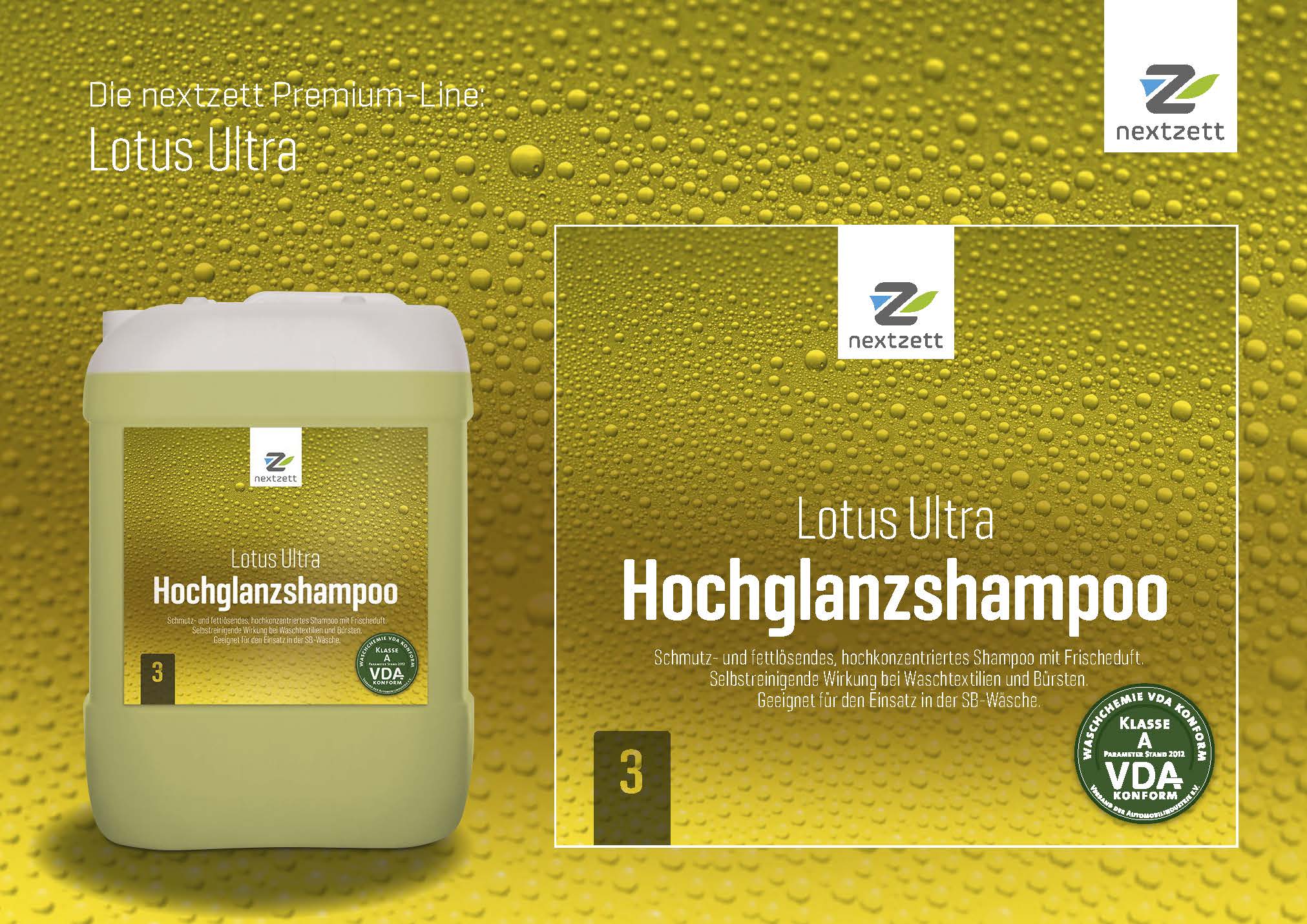 Nextzett Lotus Ultra Hochglanzshampoo - Flyer